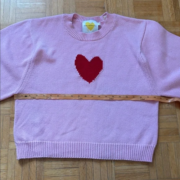 Kerri Rosenthal Pink Heart Knit Sweater - - Picture 2 of 16